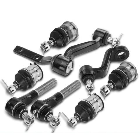 8xFront Ball Joint & Tie Rod End & Idler & Pitman Arm for Dodge Dakota 91-96 4WD