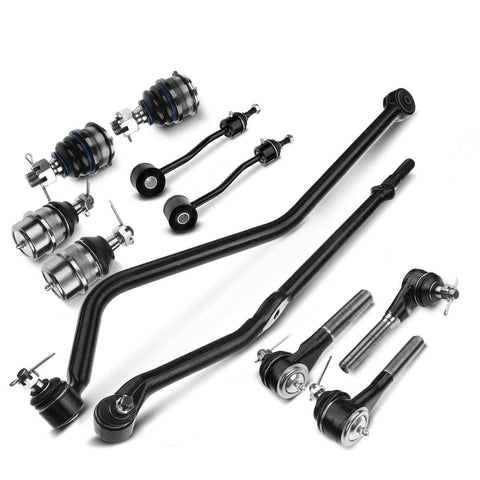 11x Front Stabilizer Bar End Link Tie Rod End Kit for Jeep TJ Wrangler 1997-2006