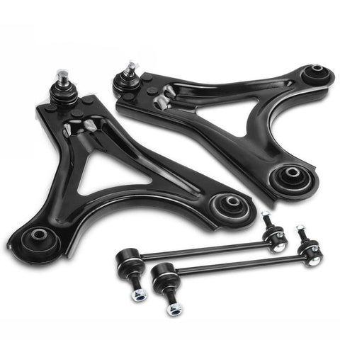 4x Front Control Arm w/Ball Joint Sway Bar Link for Mercury Cougar Mystique Ford