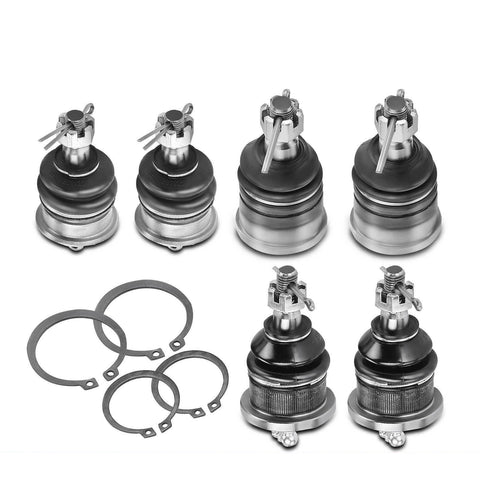 6pcs Front & Rear Ball Joints for Honda Accord Isuzu Oasis Non-Adjustable Type