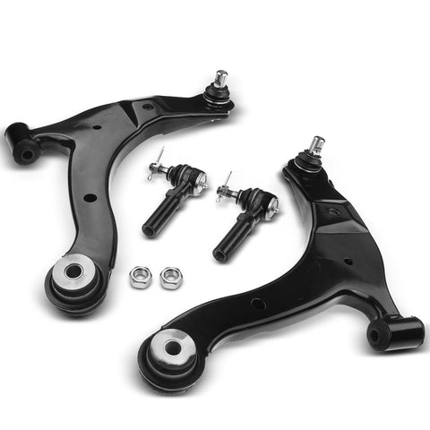 4Pcs Front Lower Control Arm w/ Ball Joint Tie Rod End for Dodge Chrysler Neon