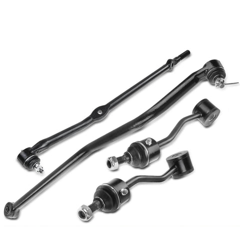 4x Front RH Outer Stabilizer Bar Link Tie Rod End Track Bar for Jeep Wrangler TJ