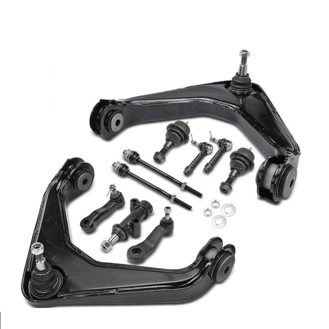 11x Front Control Arm w/ Ball Joint Tie Rod End for Chevy Silverado 2500 GMC 4WD