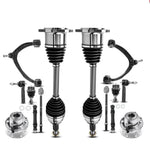 14pcs Front Control Arm CV Axle Wheel Bearing Kit for Chevy Silverado GMC Sierra