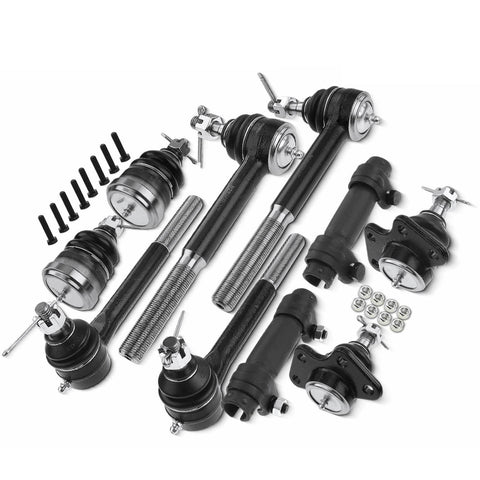 10Pcs Front Tie Rod End with Ball Joint for Chevrolet C2500 C3500 1989-1992 GMC