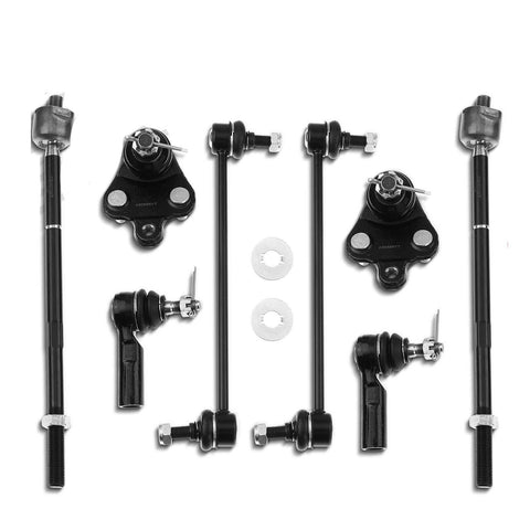 8x Front Stabilizer Bar Link w/ Ball Joint Tie Rod End for Toyota Matrix Pontiac