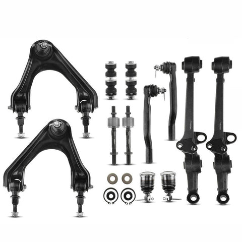 12x Front Control Arm w/ Ball Joints Sway Bar Tie Rod End for Honda Accord Acura