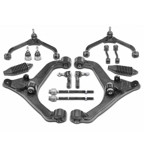 14x Control Arm w/ Ball Joint Sway Bar Link & Tie Rod End for Jeep Liberty 02-04