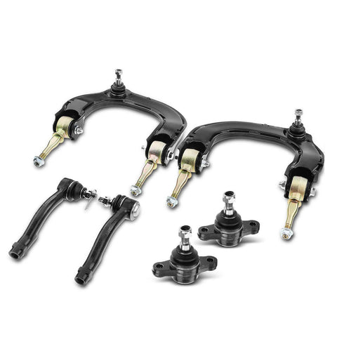 6pcs Front Control Arm w/ Ball Joint Tie Rod End for Hyundai Sonata Kia Optima