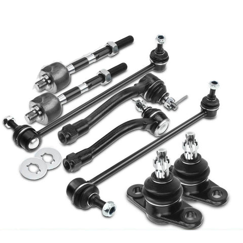 8pcs Front Stabilizer Bar Link Tie Rod End Ball Joint for Kia Rio 2006-2011 1.6L