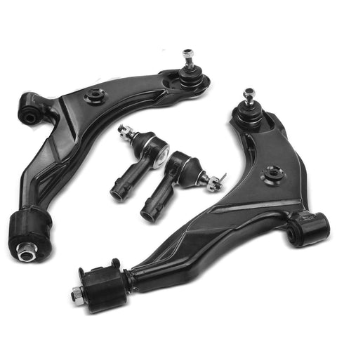 4x Front Control Arm w/ Ball Joint & Outer Tie Rod Ends for Hyundai Accent 96-99