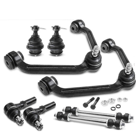 8x Front Upper Control Arm & Sway Bar Link Tie Rod Ends for Ford Explorer 95-97