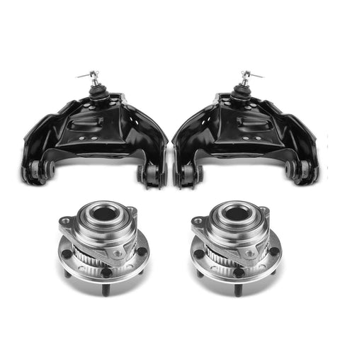 4x Front Wheel Bearing Control Arm Ball Joint Kit for Chevrolet Blazer GMC Olds