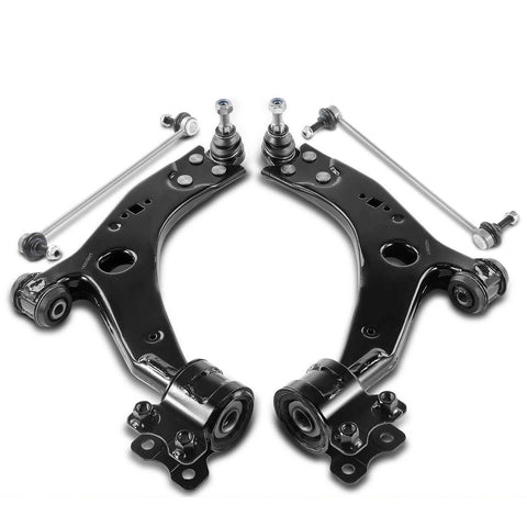 4x Front Control Arm w/ Ball Joint Stabilizer Bar Link for Volvo C30 C70 S40 V50