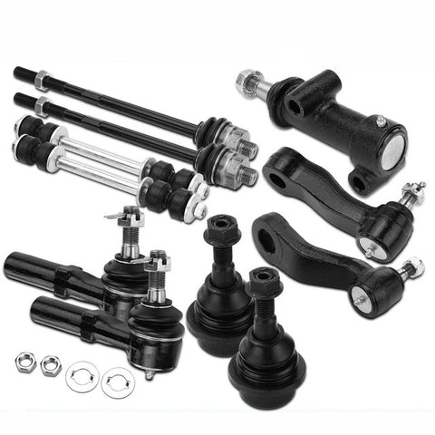 11Pcs Front Stabilizer Bar End Link Tie Rod End for Chevrolet Silverado 2500 GMC