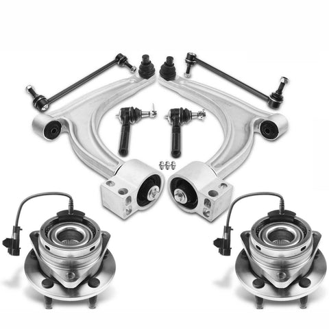 8x Front Wheel Bearing & Control Arm Ball Joint Kit for Chevrolet Pontiac Saturn