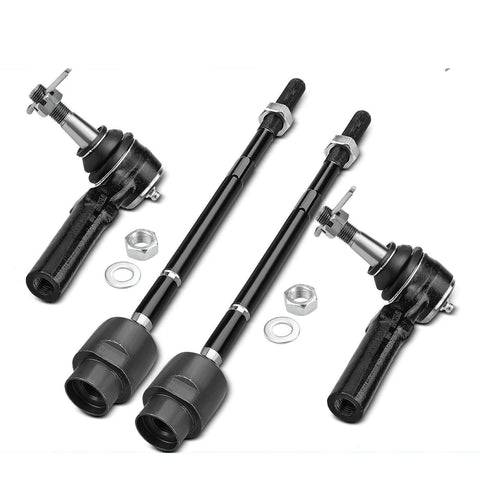 4x Outer & Inner Tie Rod End Links for Chevrolet Impala Pontiac Grand Prix Regal