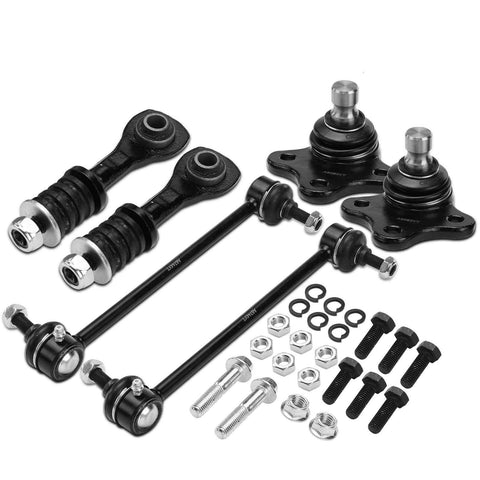 6Pcs Sway Bar Link & Ball Joint for Ford Contour 1995-2000 Mercury Cougar 99-02