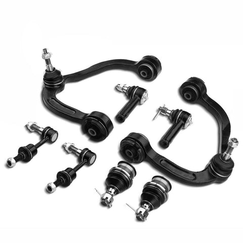 8x Front Control Arm w/ Ball Joint Sway Bar Link Tie Rod End for Ford F150 04-05