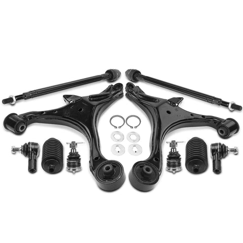 10x Front Control Arm Ball Joint Tie Rod Kit for Honda Civic 2001-2005 1.3L 1.7L