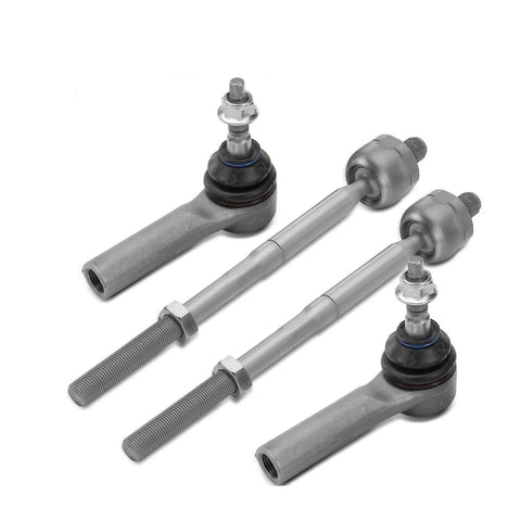 4Pcs New Inner & Outer Side Tie Rod End Steering Kit for Ford Mustang 2015-2019