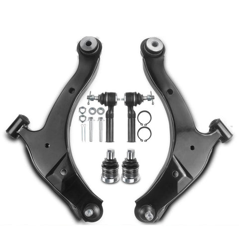 6x Front Control Arm w/ Ball Joint Tie Rod End for Dodge Neon 2000-2005 Plymouth