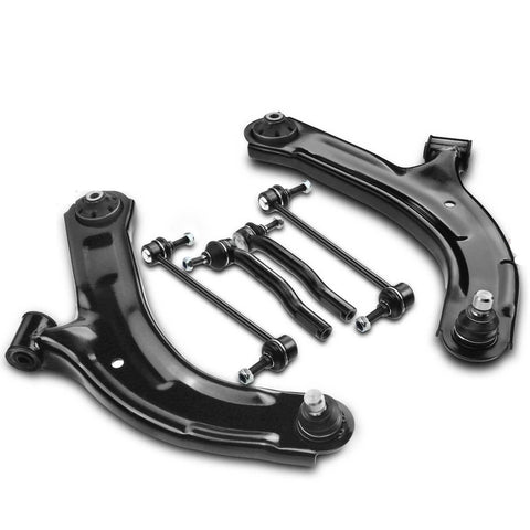 6pcs Front Lower Control Arm w/ Ball Joint & Stabilizer Bar Link for Nissan Cube