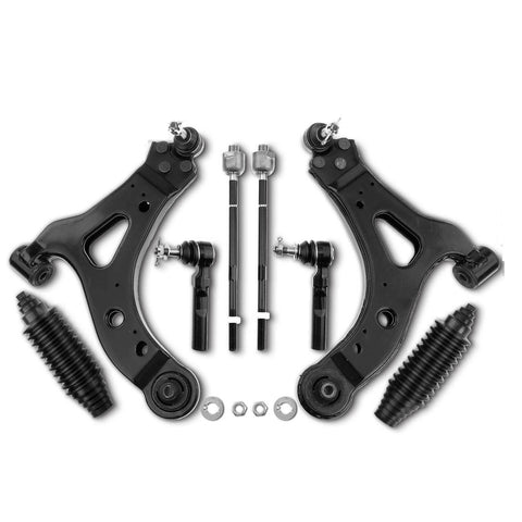 8x Front Control Arm w/ Ball Joint Tie Rod End for Chevrolet Uplander Buick FWD