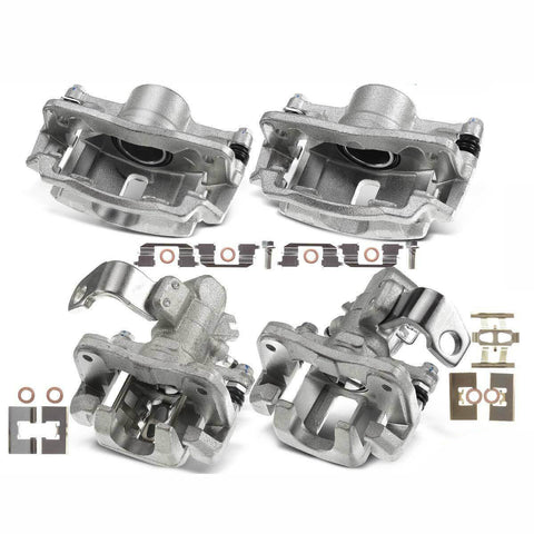 4x Brake Calipers & Bracket for Honda Civic 06-11 1.8L EX EX-L EXS Front & Rear