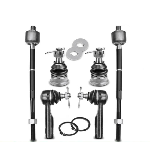 6x Front Lower Ball Joint Inner & Outer Tie Rod End Kit for Nissan 200SX Sentra