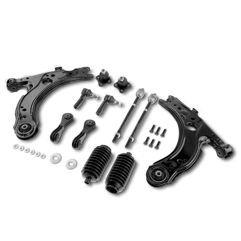 12x Front Lower Control Arm Ball Joint Stabilizer Bar Tie Rod for VW Beetle Golf