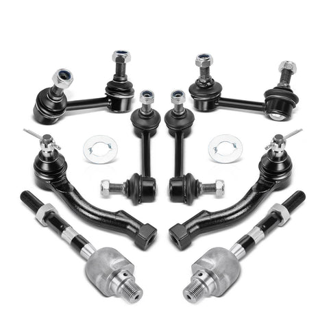 8x Stabilizer Bar Link & Tie Rod End for Kia Sorento 2007 2008 2009 V6 3.3L 3.8L