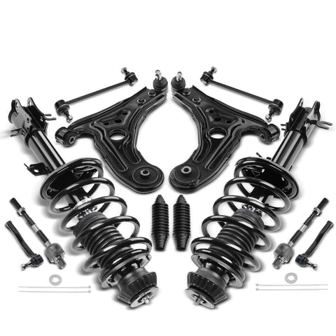 12x Front Complete Strut & Coil Spring Control Arm Kit for Chevy Aveo Pontiac G3
