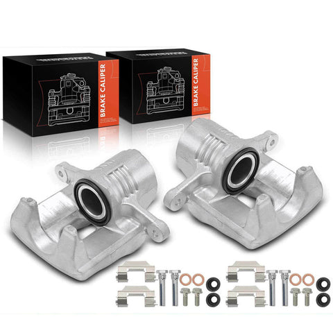 2x Rear Side Brake Caliper w/o Bracket for Cadillac CTS 2008-2014 2.0L 3.0L 3.6L