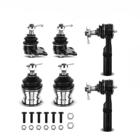 6x Front Tie Rod Ends & Ball Joints for Dodge Dakota 1997-1999 Durango 1998-1999