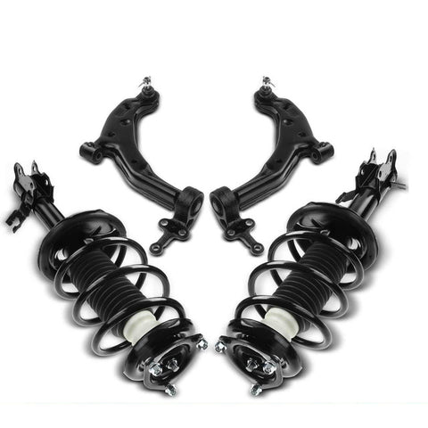 4x Front Complete Strut & Coil Spring Control Arm Kit for Nissan Sentra 02-06