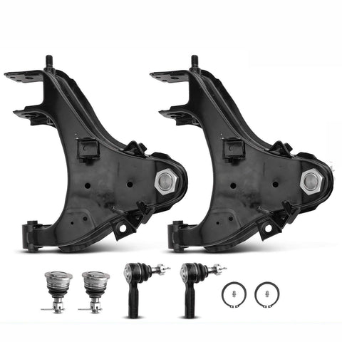 6x Control Arm w/ Ball Joint & Tie Rod End for Nissan Frontier Xterra 2000-2004