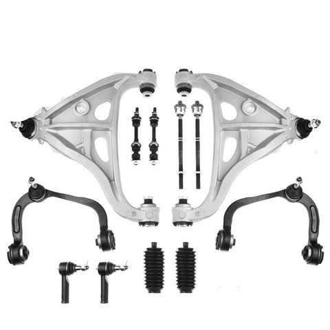12x Front Control Arm & Stabilizer Bar Link &Tie Rod End Assembly for Ford F-150