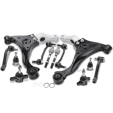 12x Front Control Arm Ball Joint Sway Bar Link Tie Rod End for Hyundai Sonata
