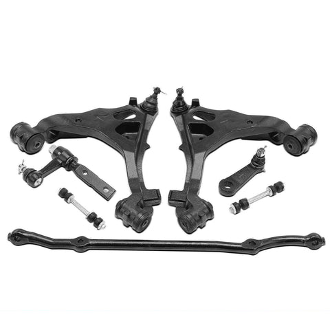 7x Front Side Control Arm w/ Ball Joint & Bar Link & Idler Arm for Ford Lincoln
