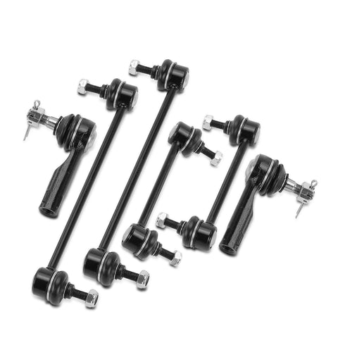 6x Front & Rear Sway Bar Link & Tie Rod End for Mazda Protege 2001-2003 Protege5