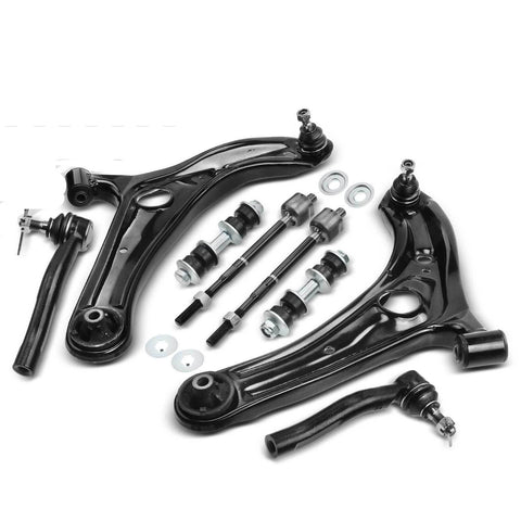 8x Front Control Arm Stabilizer Bar Link Tie Rod End for Toyota Echo 2004-2005