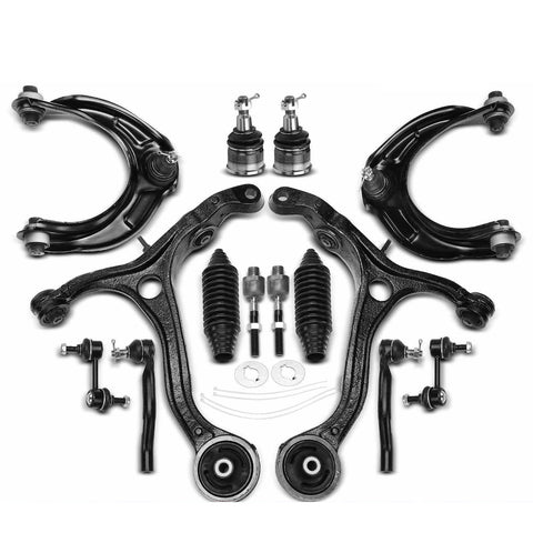 14x Front Upper & Lower Control Arm Sway Bar Tie Rod Kit for Honda Accord 08-12