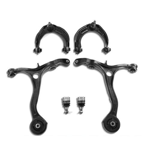 6x Front Lower & Upper Control Arm w/ Ball Joints for Honda Accord 08-12 Acura
