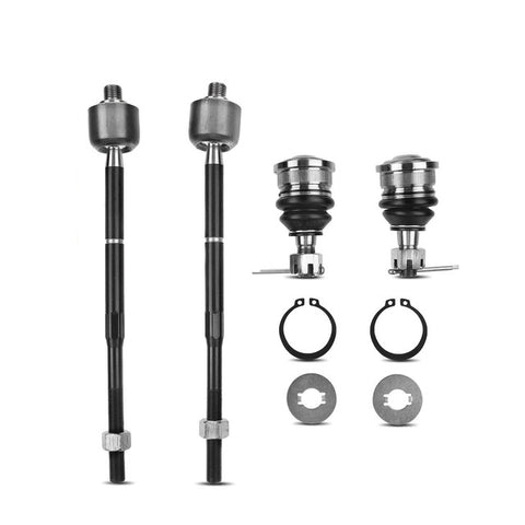 4pcs Front Lower Ball Joint Inner Tie Rod End Kit for Nissan 200SX Sentra 95-99