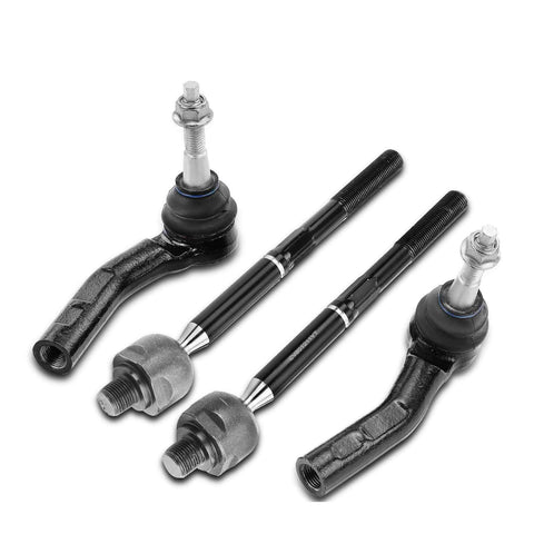 4Pcs Inner & Outer Tie Rod End Assembly for Buick LaCrosse Regal Cadillac XTS