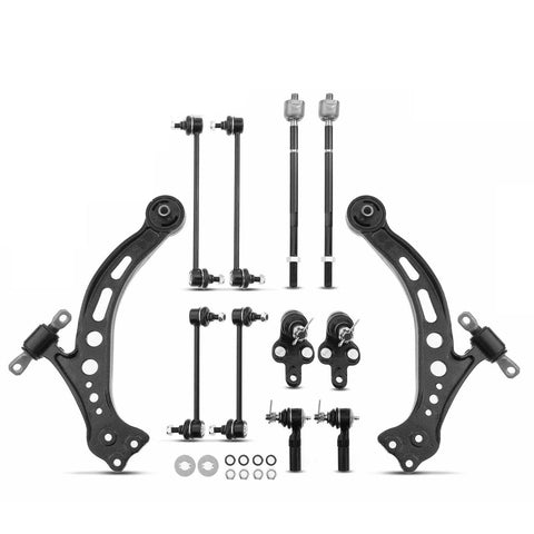 12pcs Front Lower Control Arm w/ Ball Joint Stabilizer Bar Link for Lexus Toyota