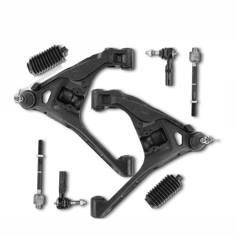 8pcs Front Control Arm w/ Ball Joints Tie Rod End for Dodge Dakota Durango 4WD