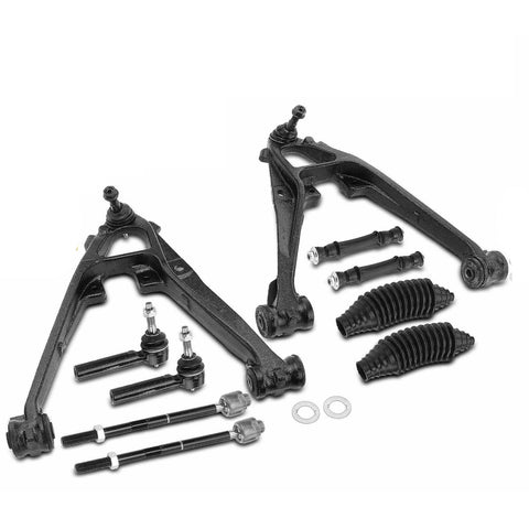 10x Front Control Arm w/Ball Joint Stabilizer Bar Link Tie Rod End for Chevy GMC