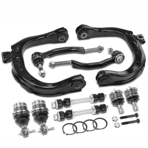 10Pcs Control Arm & Sway Bar Link & Tie Rod End w/ Ball Joint for Chevrolet GMC